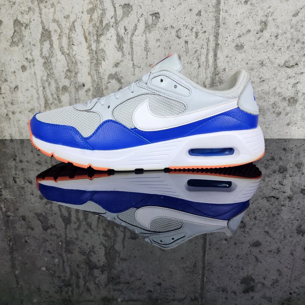 Nike Air Max SC Men's Size 12 Pure Platinum Racer Blue CW4555-004 Sneakers